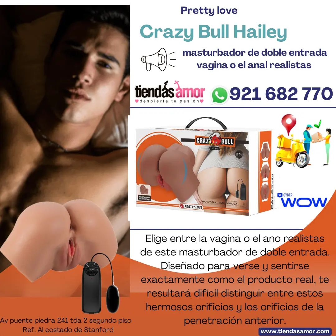 Crazy Bull Hailey vagina o el ano realistas de este masturbador