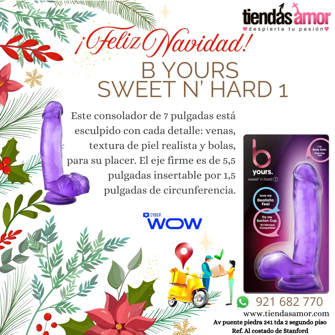 B Yours Sweet n Hard el tamaño perfecto para principiantes. consolador 