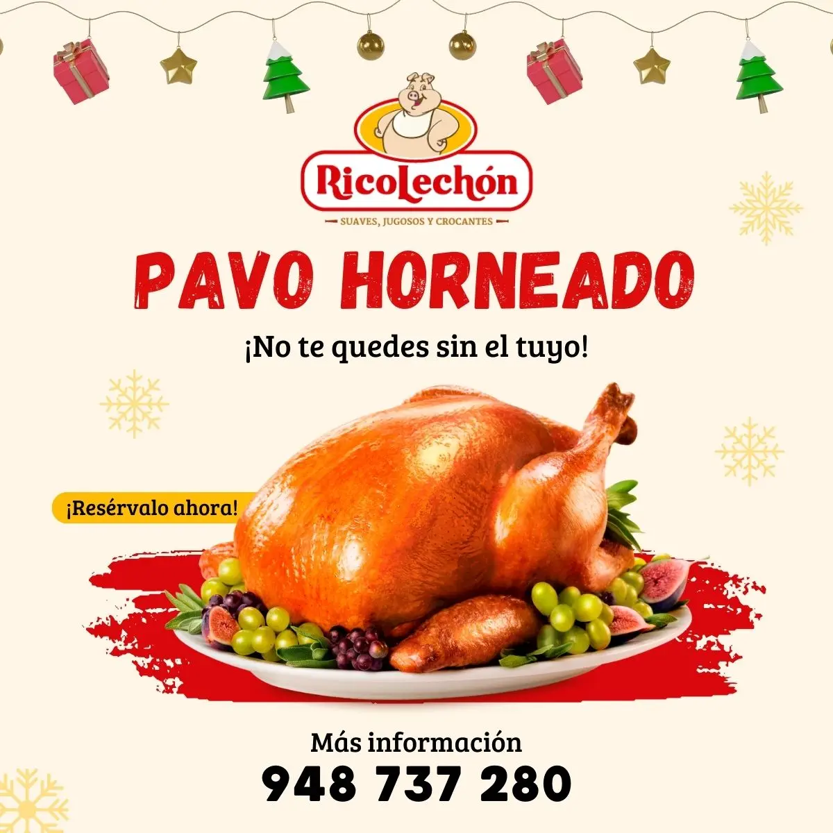  El pavo horneado ideal para tu Navidad ya está listo 