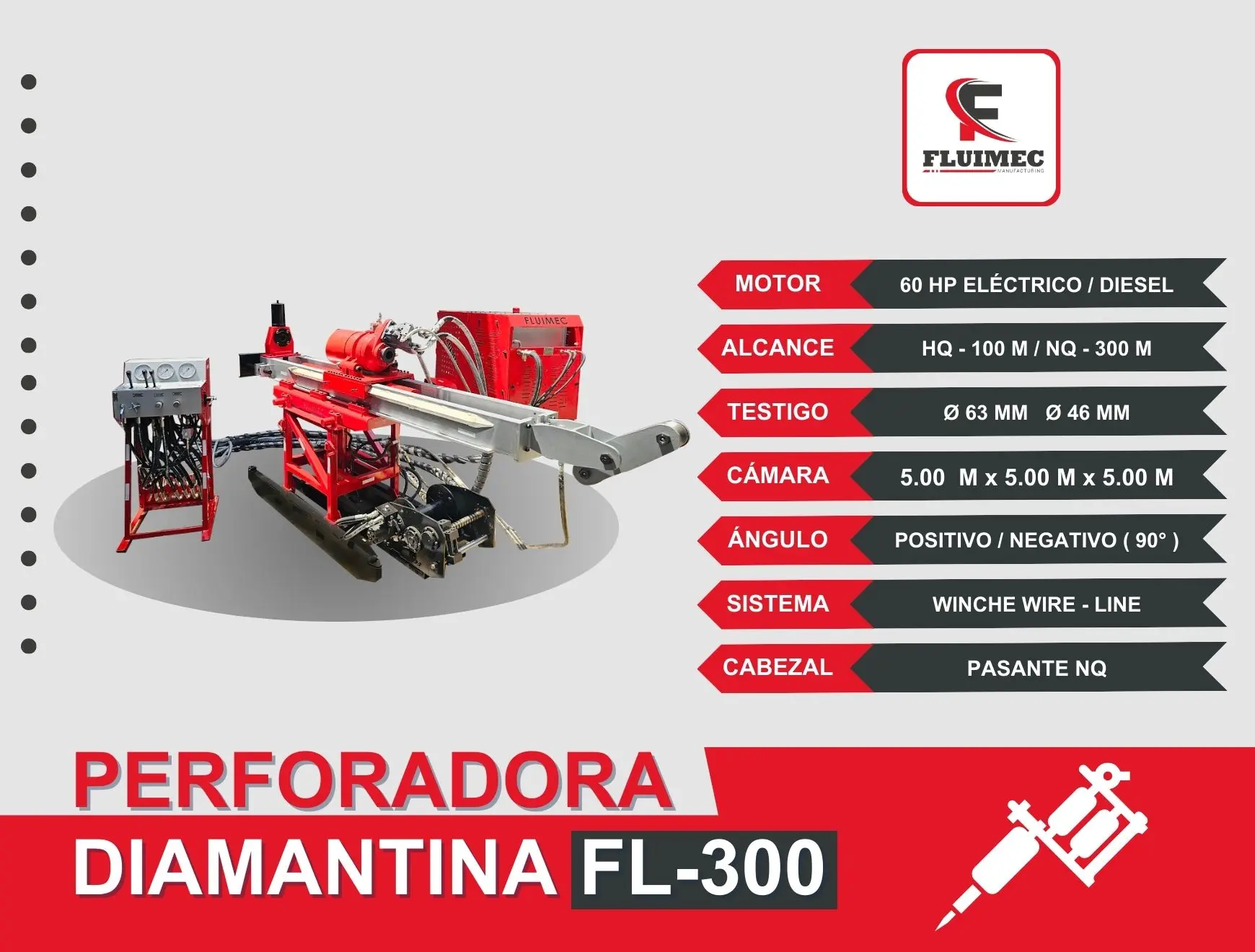 PACKSACK DIAMANTINA FL - 300 equipo para industria minera 