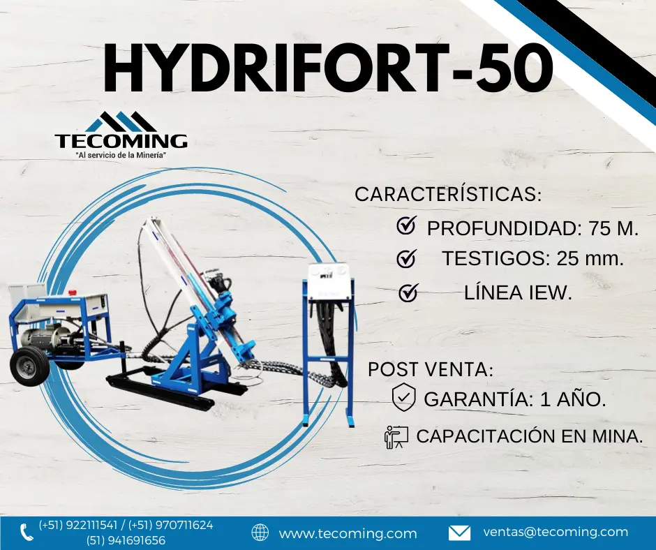 HYDRIFORT 50 - PERFORADORA DIAMANTINA TECOMING