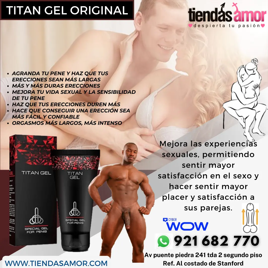 Original para Hombre Agranda Miembro Titan Gel 
