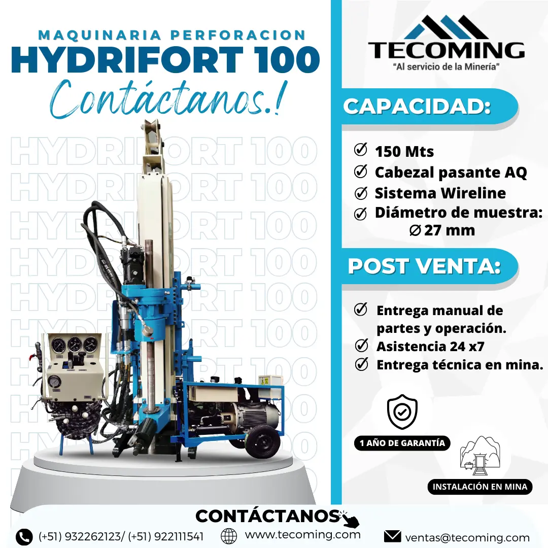 PACKSACK - HYDRIFORT 100 MÁQUINA PARA SOSTENIMIENTO MINERO 