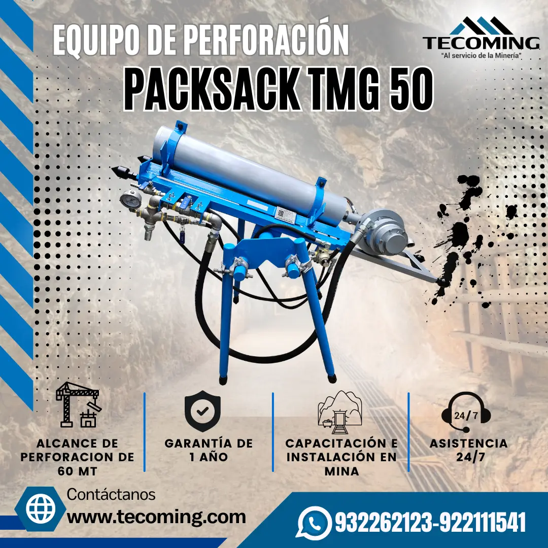 PACKSACK TMG 50 ESTUDIO DE SUBSUELO EN MINA