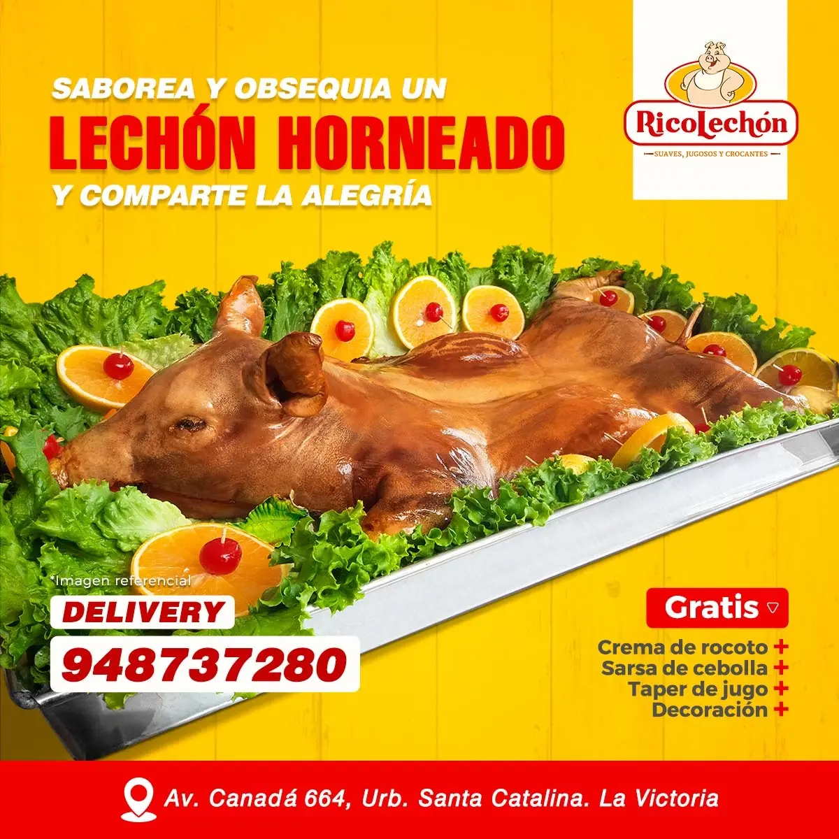 Lechones horneados jugosas piernas de cerdo y los riquísimos pavos horneados