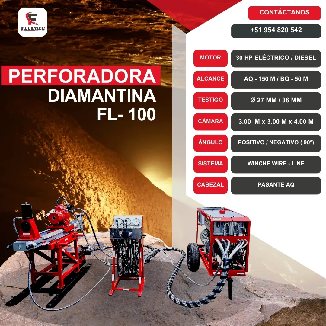 PAC KSACK DIAMANTINA FL-100 equipo para mina 