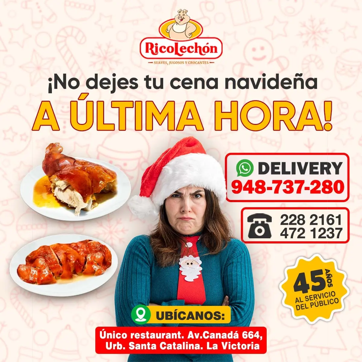 Platos Navideños 2024 con Ricolechon 