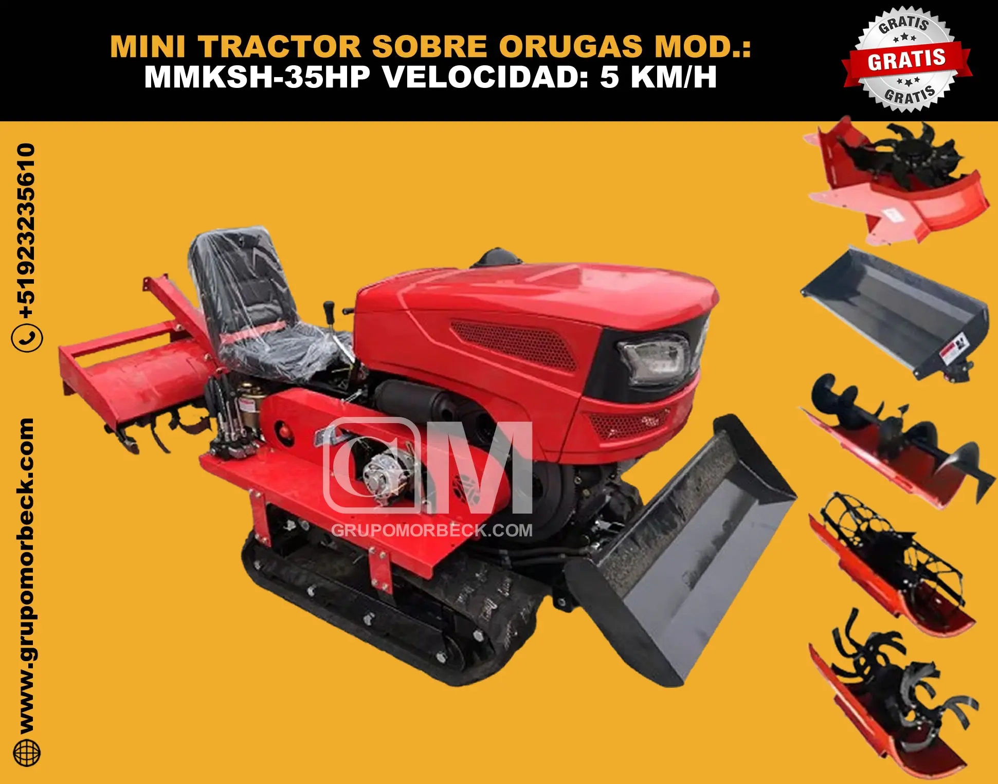 Micro tillage Machine Máquina de micro labranza