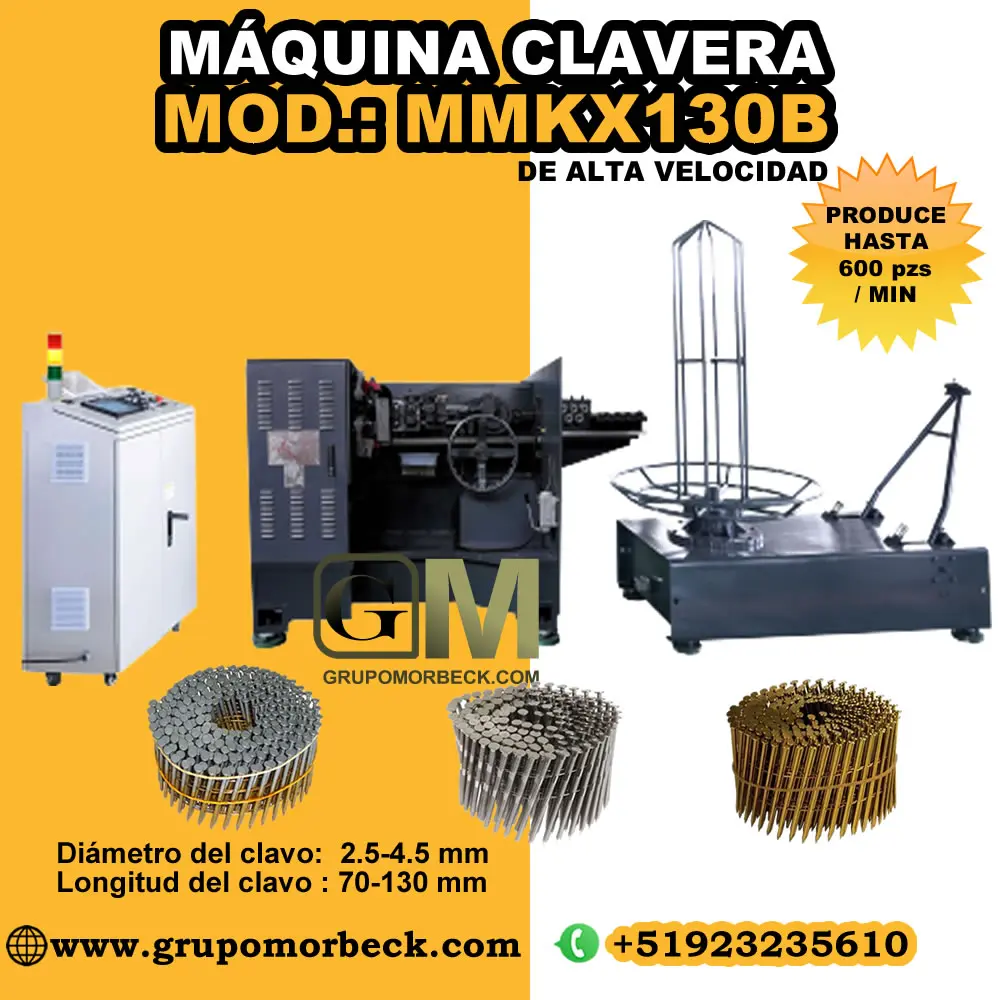 Máquinas para fabricar clavos 