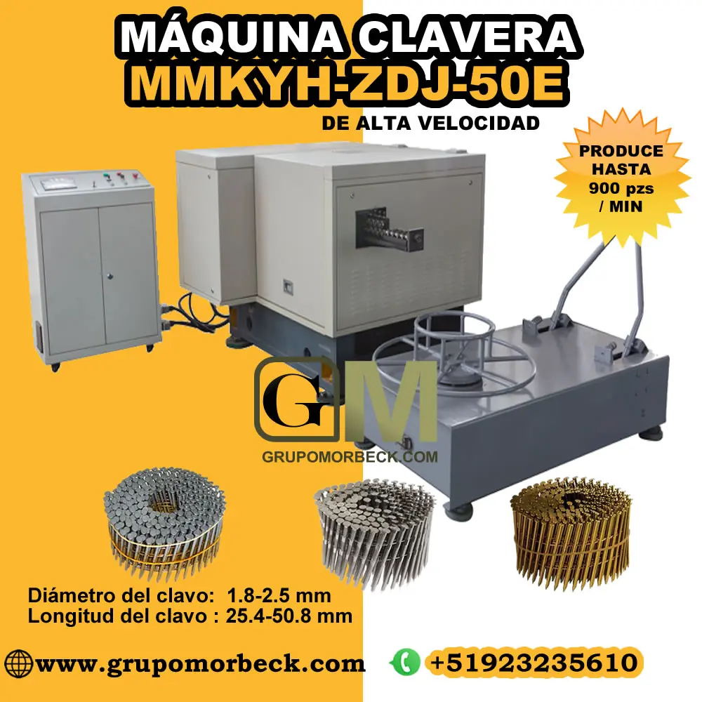 Máquinas para fabricar clavos 