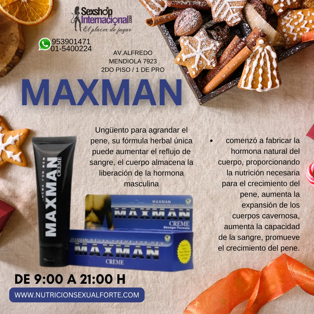 MAXMAN-ALARGAMIENTO DE PENE Y RETARDANTE