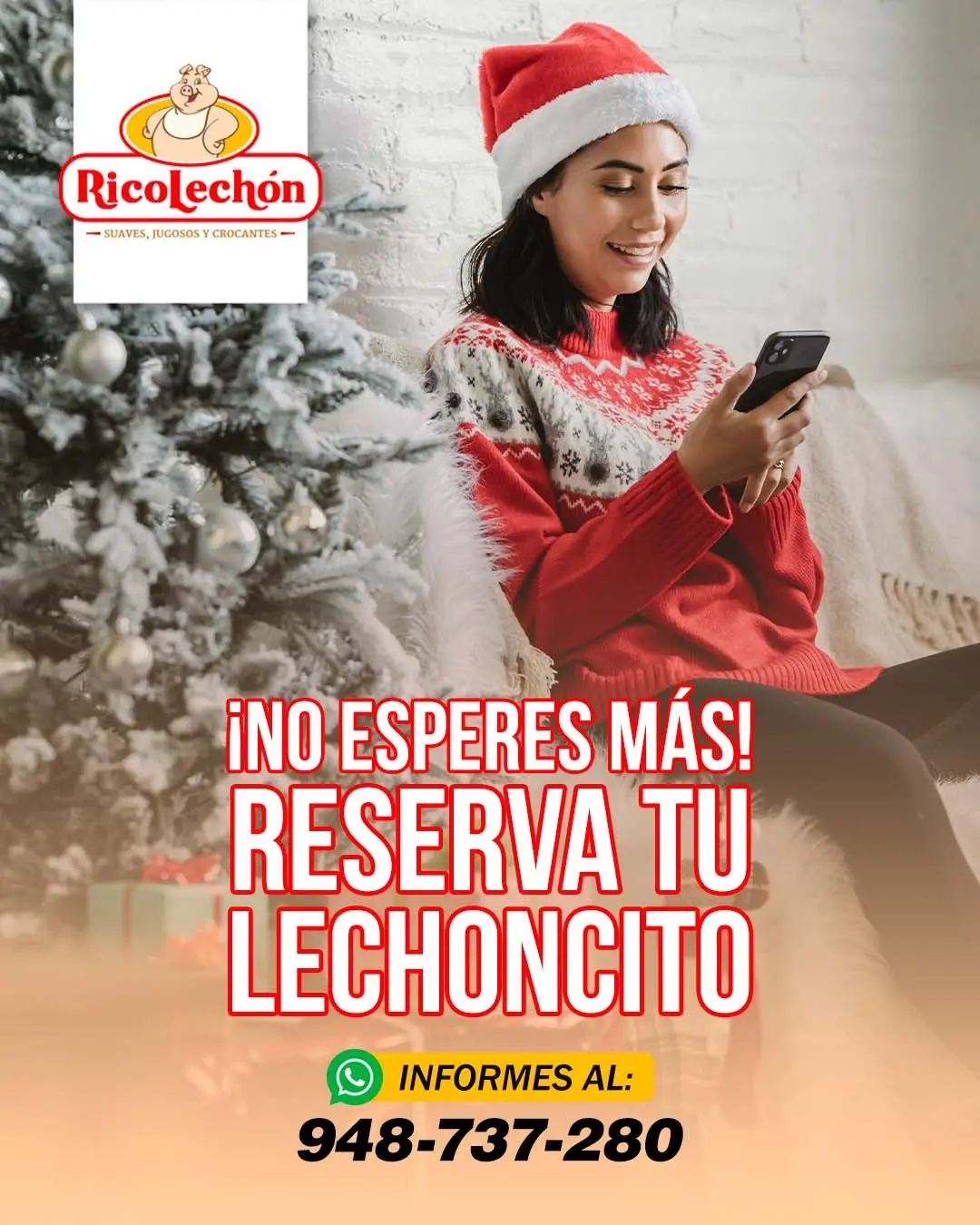 RicoLechón horneado El sabor de la Navidad en cada bocado 