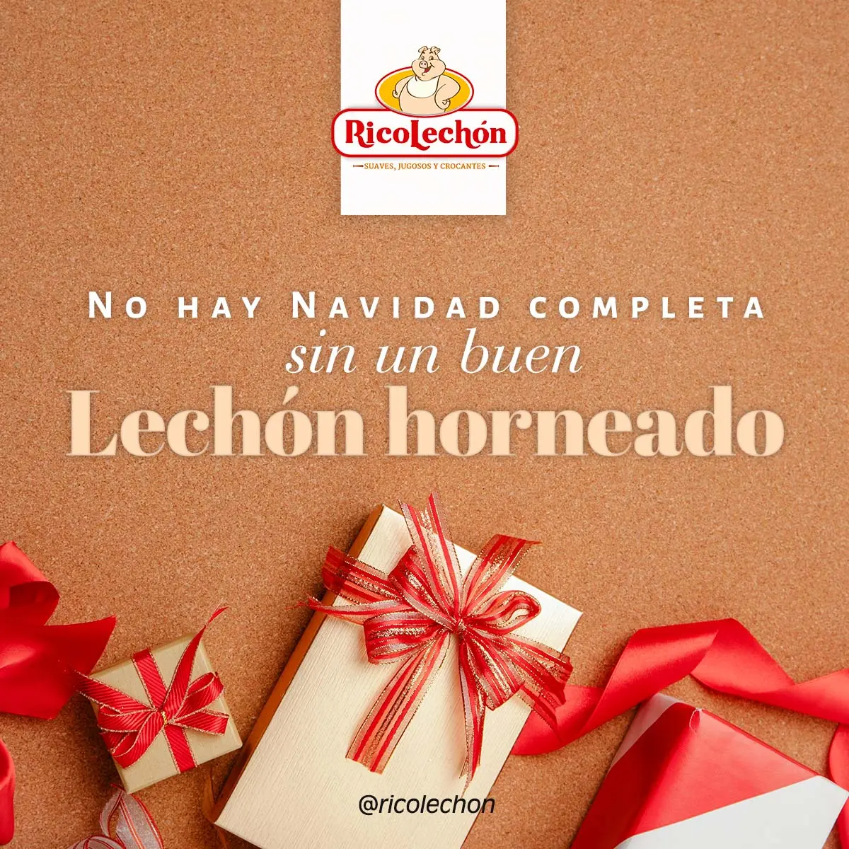 RicoLechón horneado El sabor de la Navidad en cada bocado 