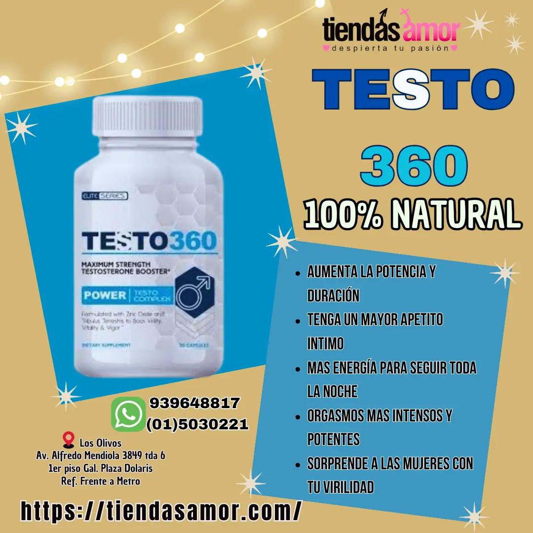 TESTO 360 Aumenta la potencia y duración Sexual