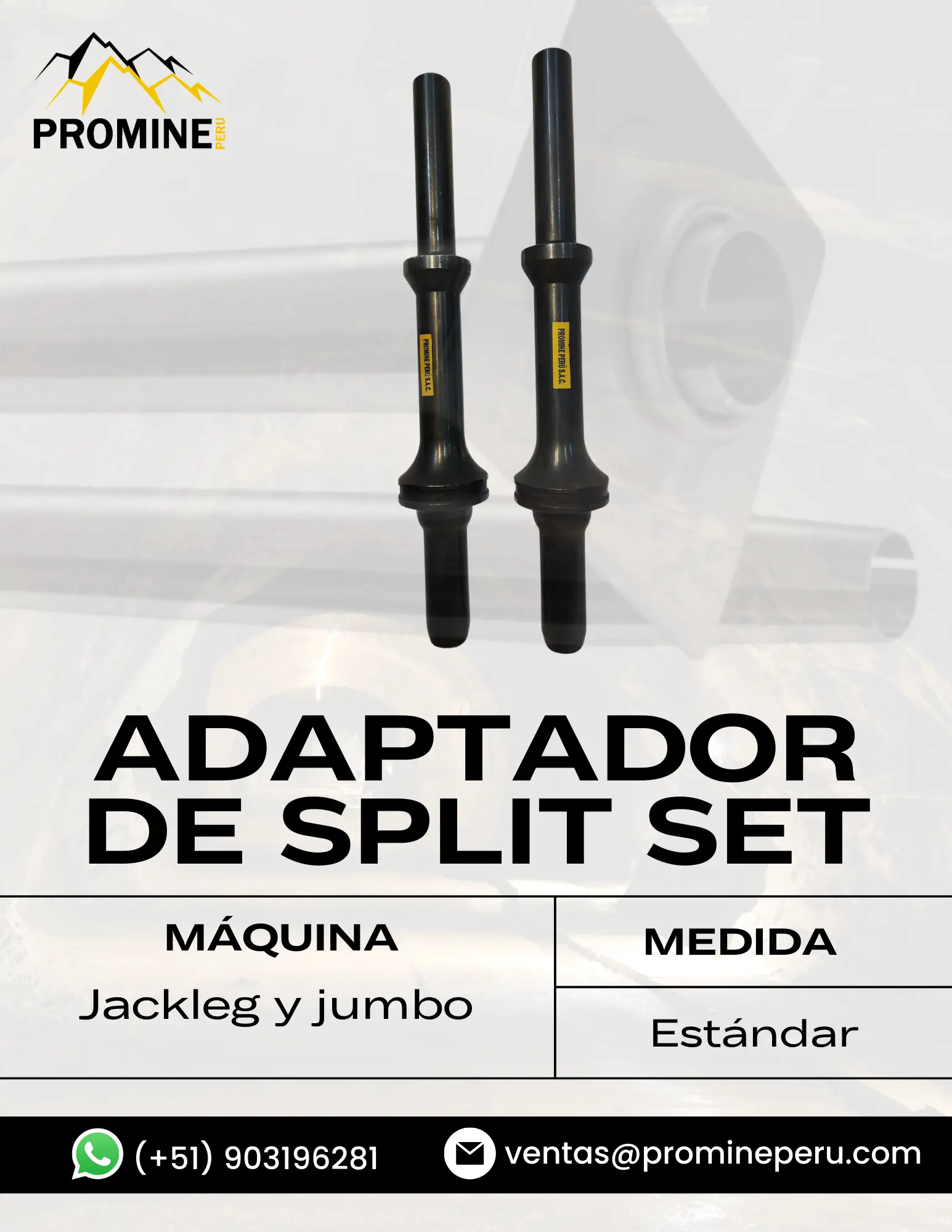 ADAPTADOR DE SPLIT SET PRODUCTO MINERO 