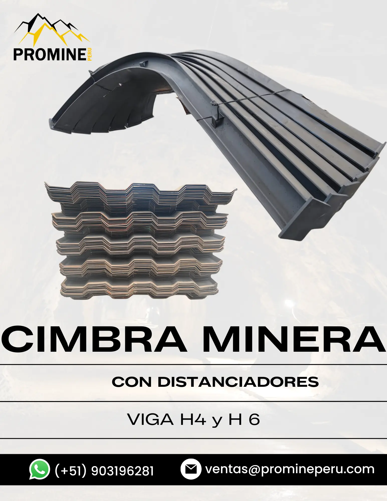 CIMBRA MINERAS EN VIGA H4 - H6 PRODUCTO MINERO 