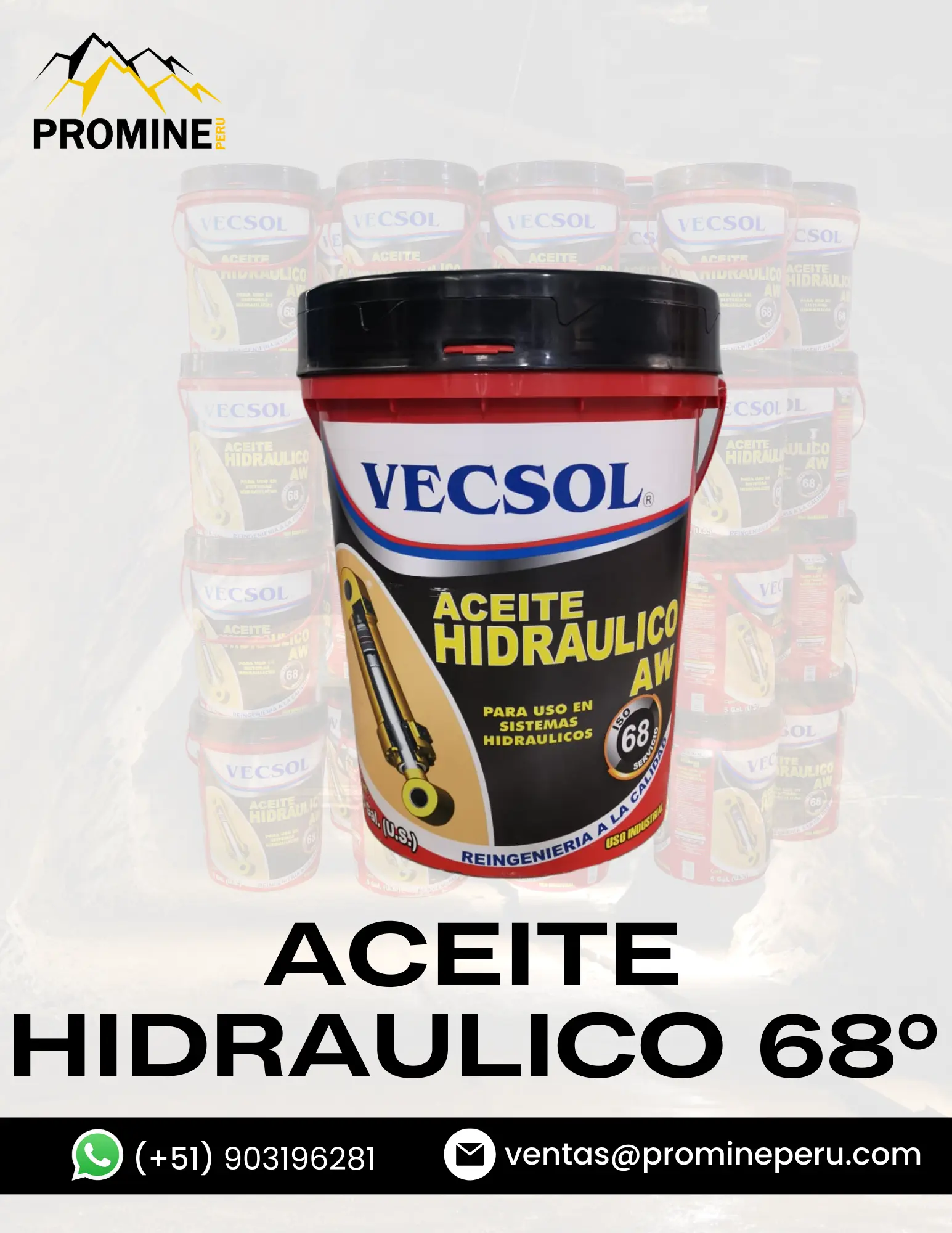 ACEITE HIDRAULICO 68 PRODUCTO EN MINA 