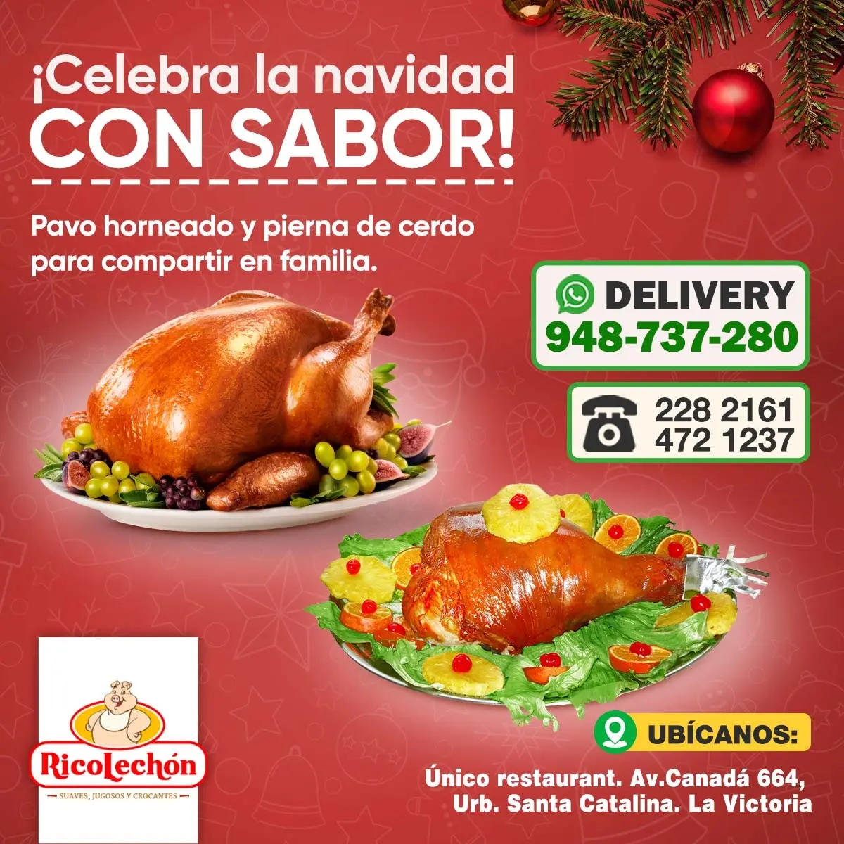 Venta de Lechón al Horno Peruano