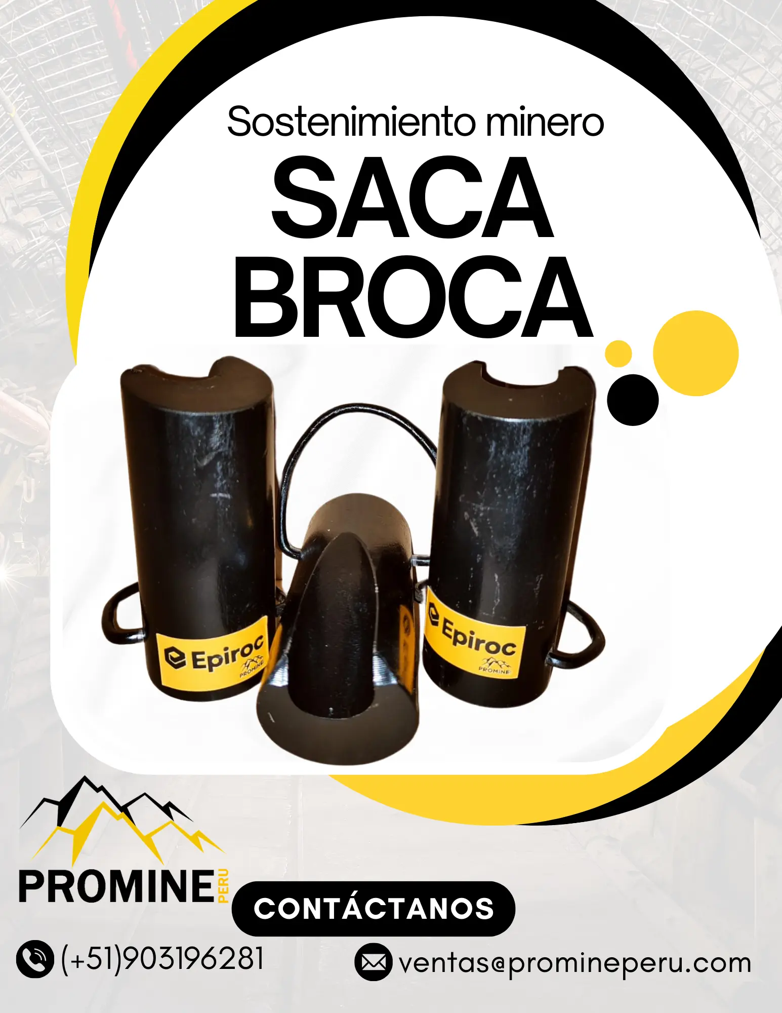 SACA BROCAS SOSTENIMIENTO MINERO 