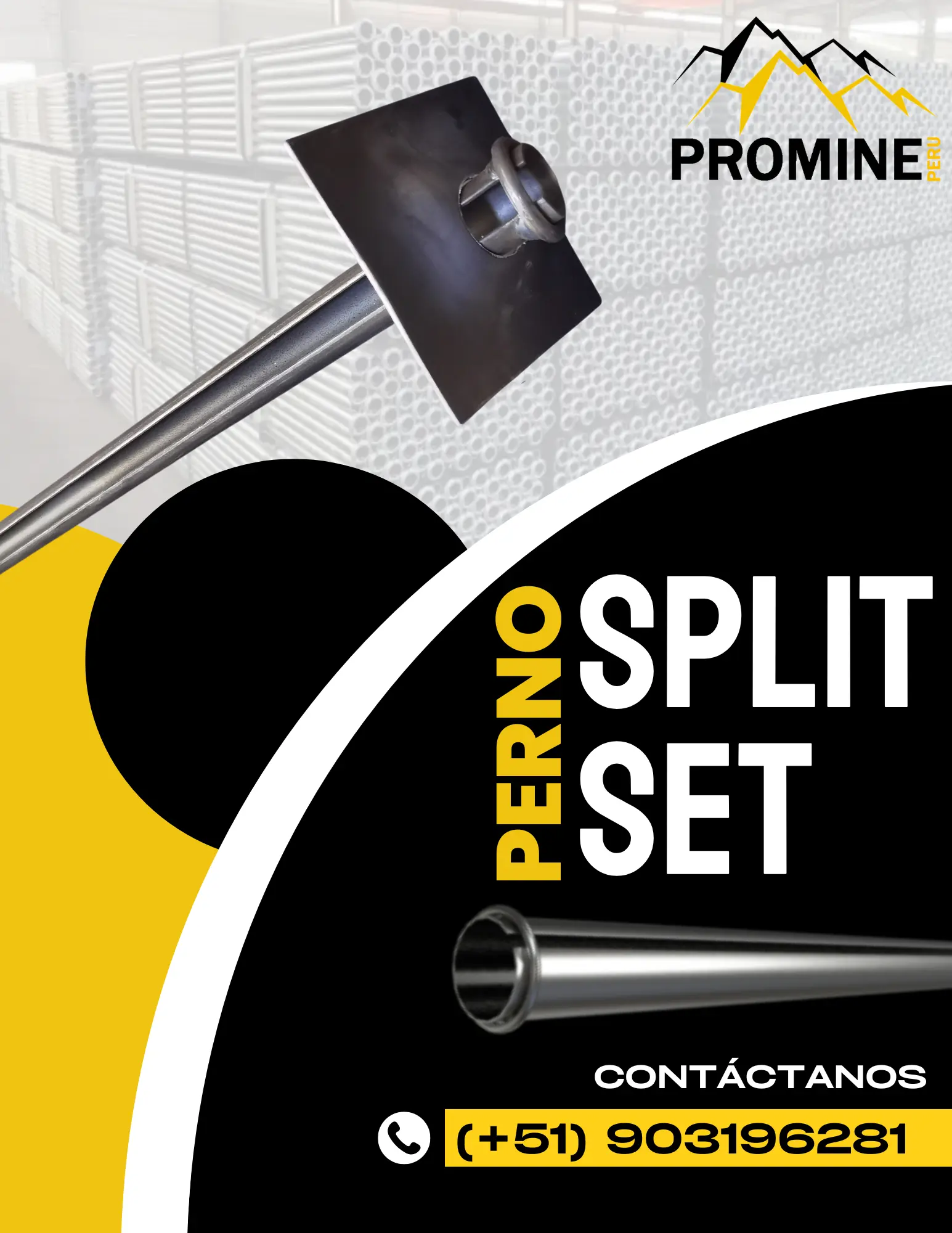 PERNO SPLIT SET PRODUCTO MINERO 