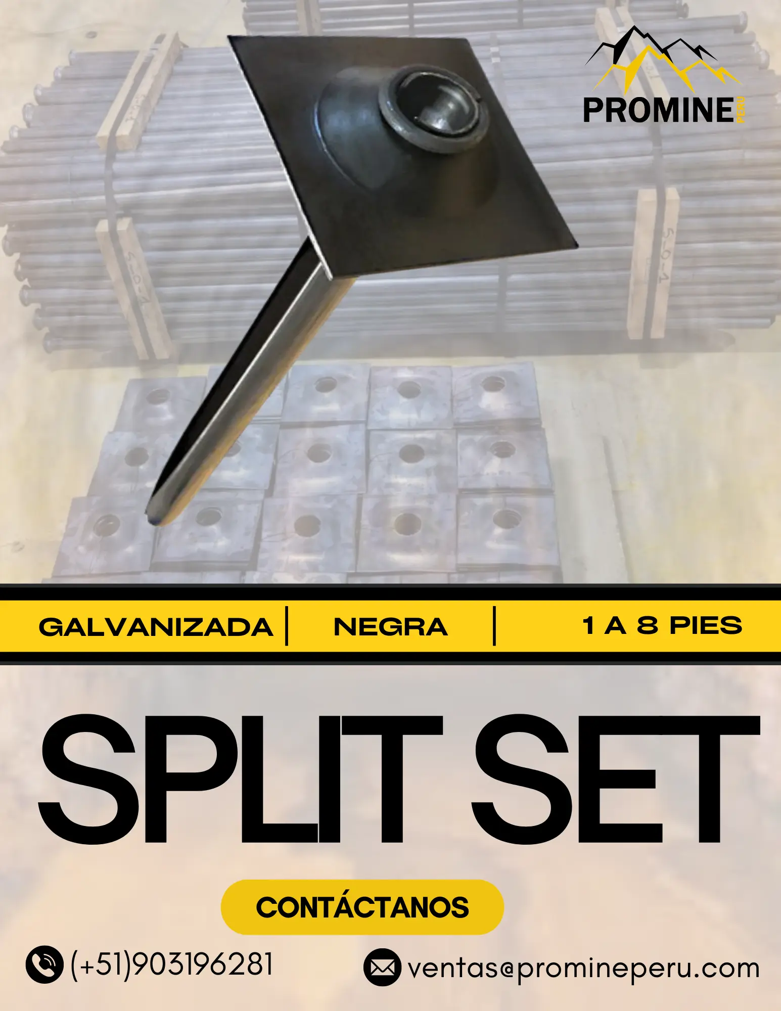 SPLIT SET SOPORTE MINERO 