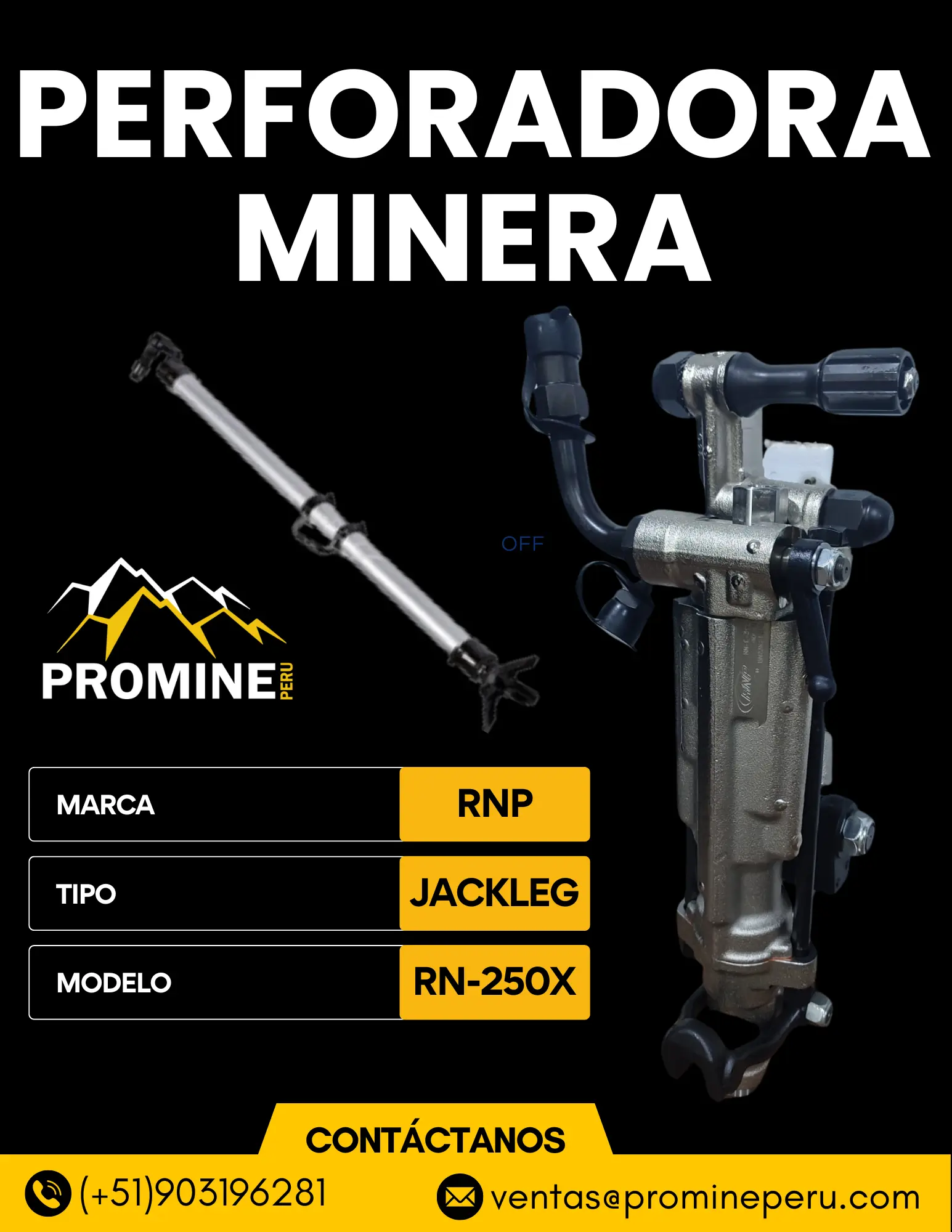 JACKLEG RN - 250X PRODUCTO MINERO 