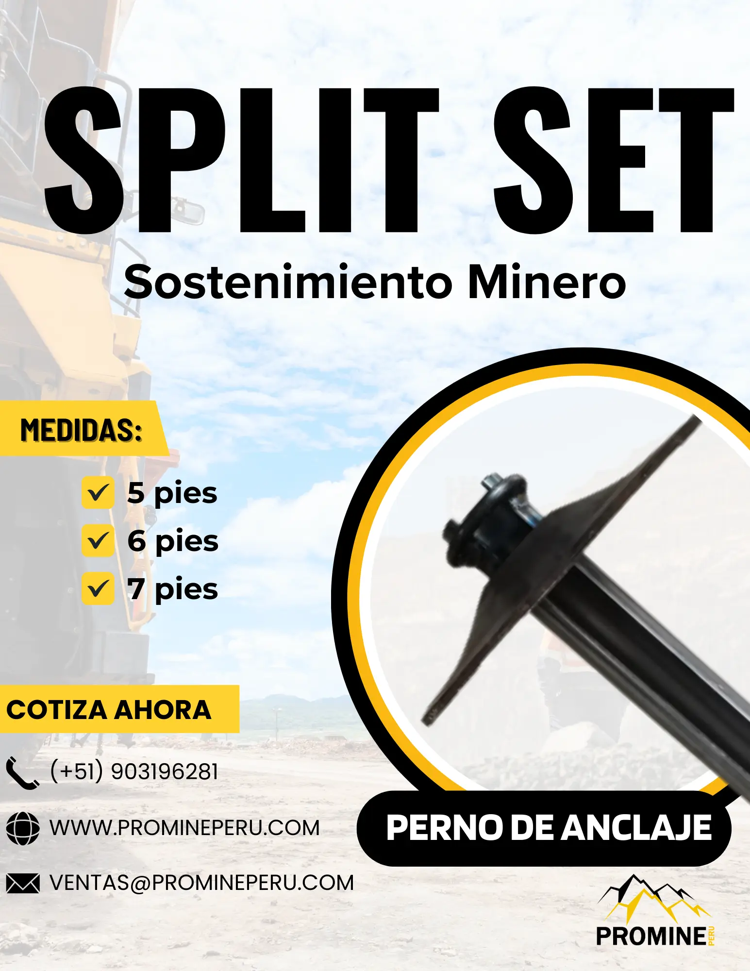 SPLIT SET SOSTENIMIENTO MINERO 