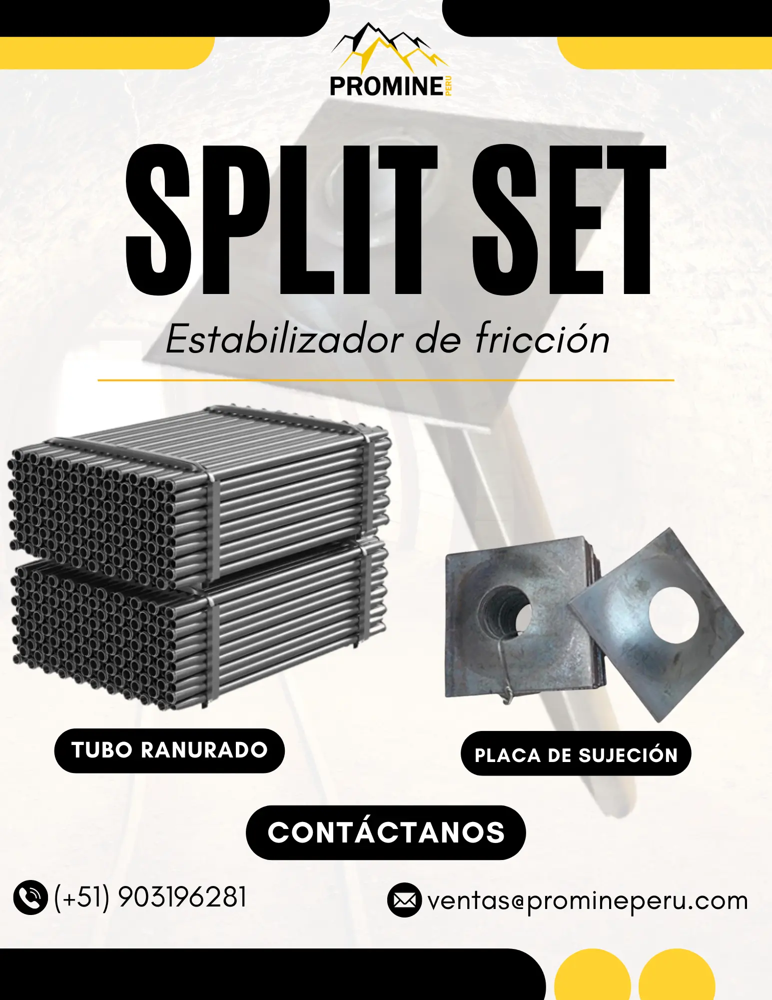 SPLIT SET ESTABILIZADOR DE FRICCIÓN 