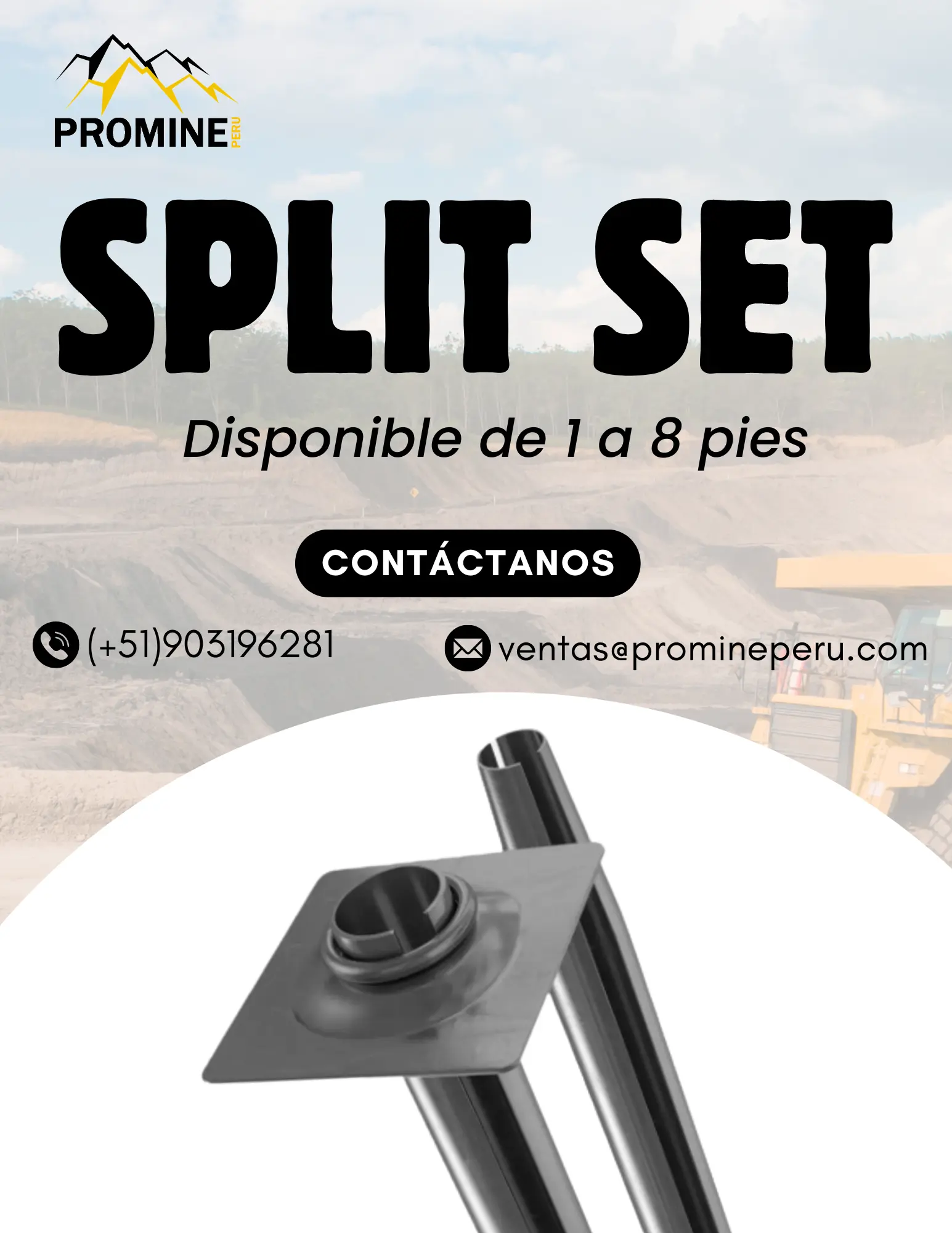 SPLIT SET PRODUCTO PARA SOSTENIMIENTO MINERO 