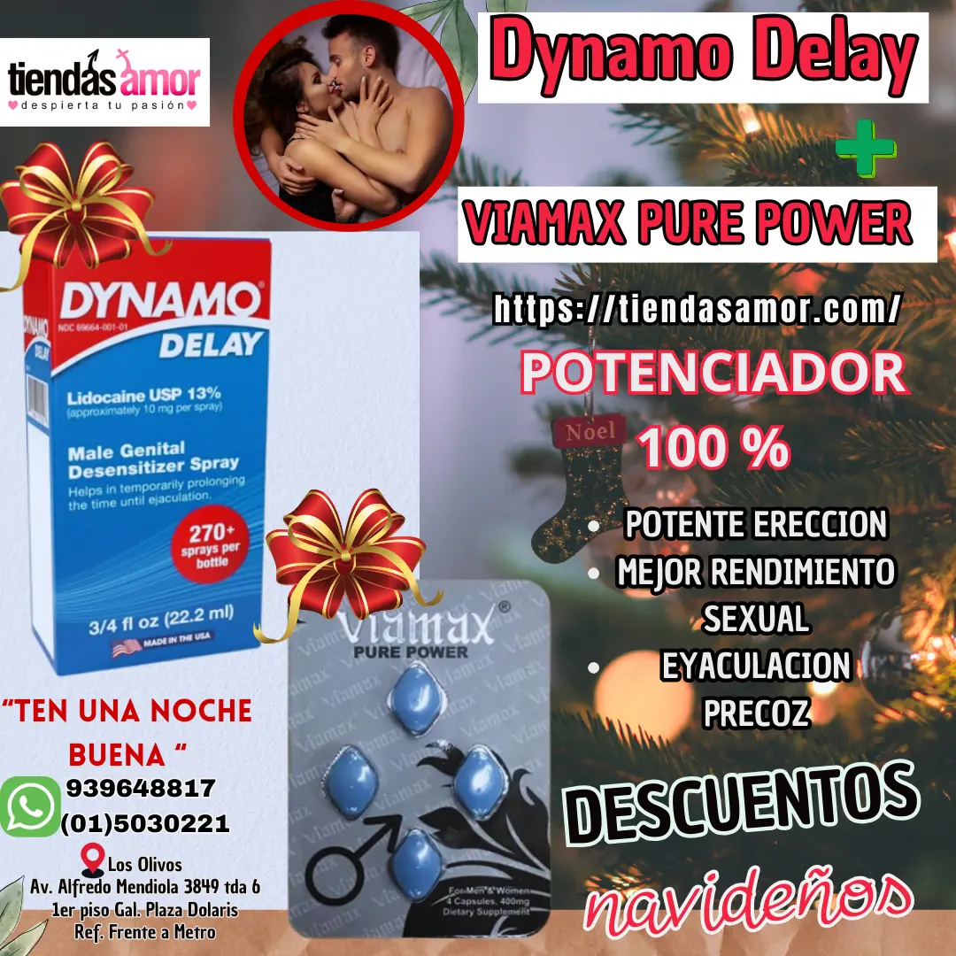 Dynamo Delay Viamax Pure power Potenciador 100 Natural