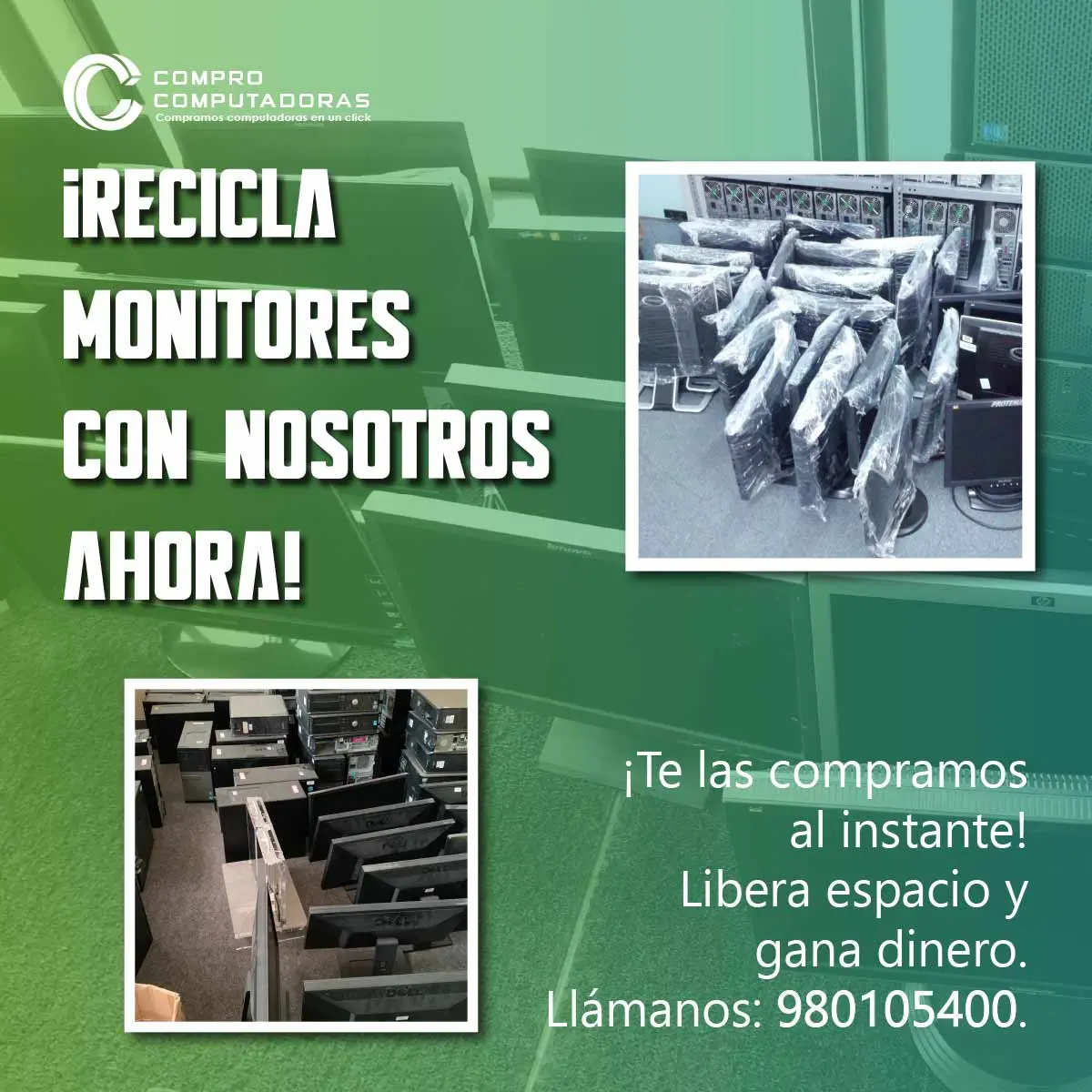 COMPRAMOS MONITORES 