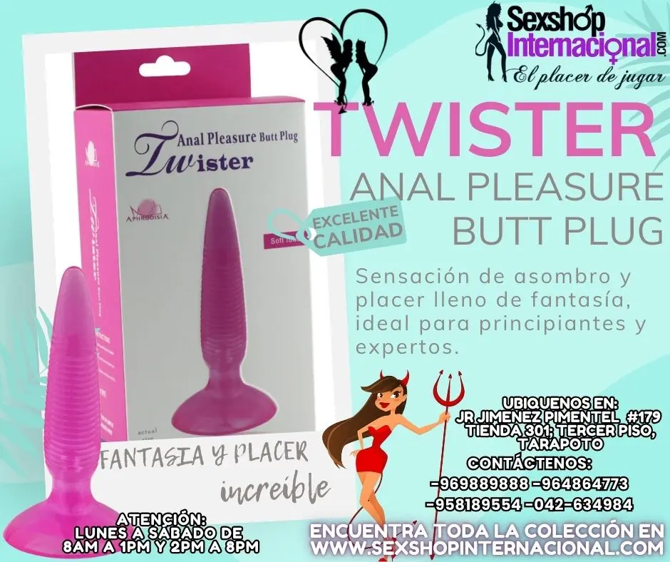 TWISTER PLEASURE PLUG ESTIMULADOR PLACENTERO ANAL