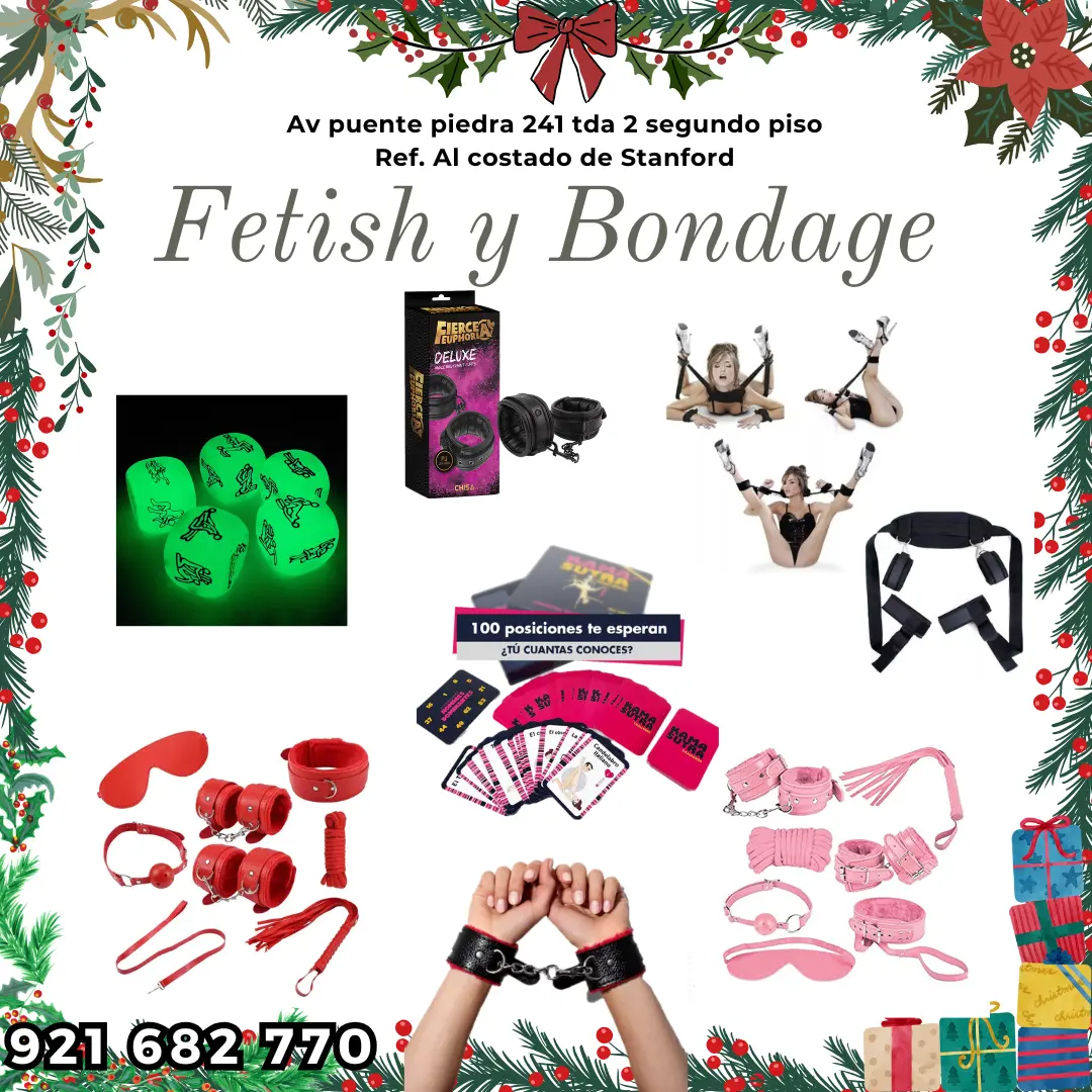 Fetish y BondageKit fetish bondage 7 piezas rojo