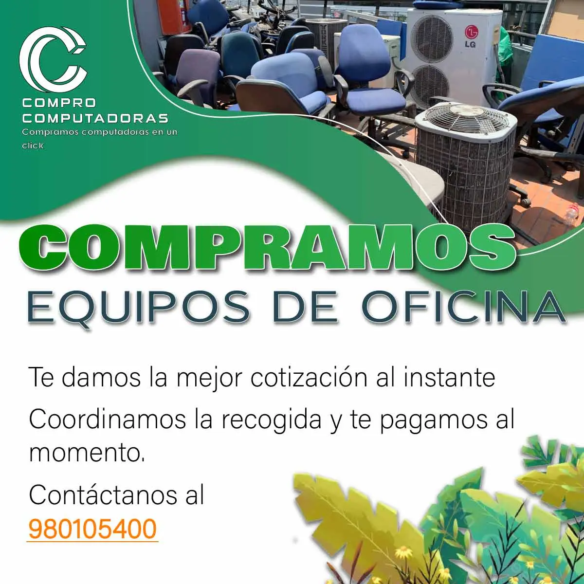 COMPRAMOS EQUIPOS DE OFICINA 