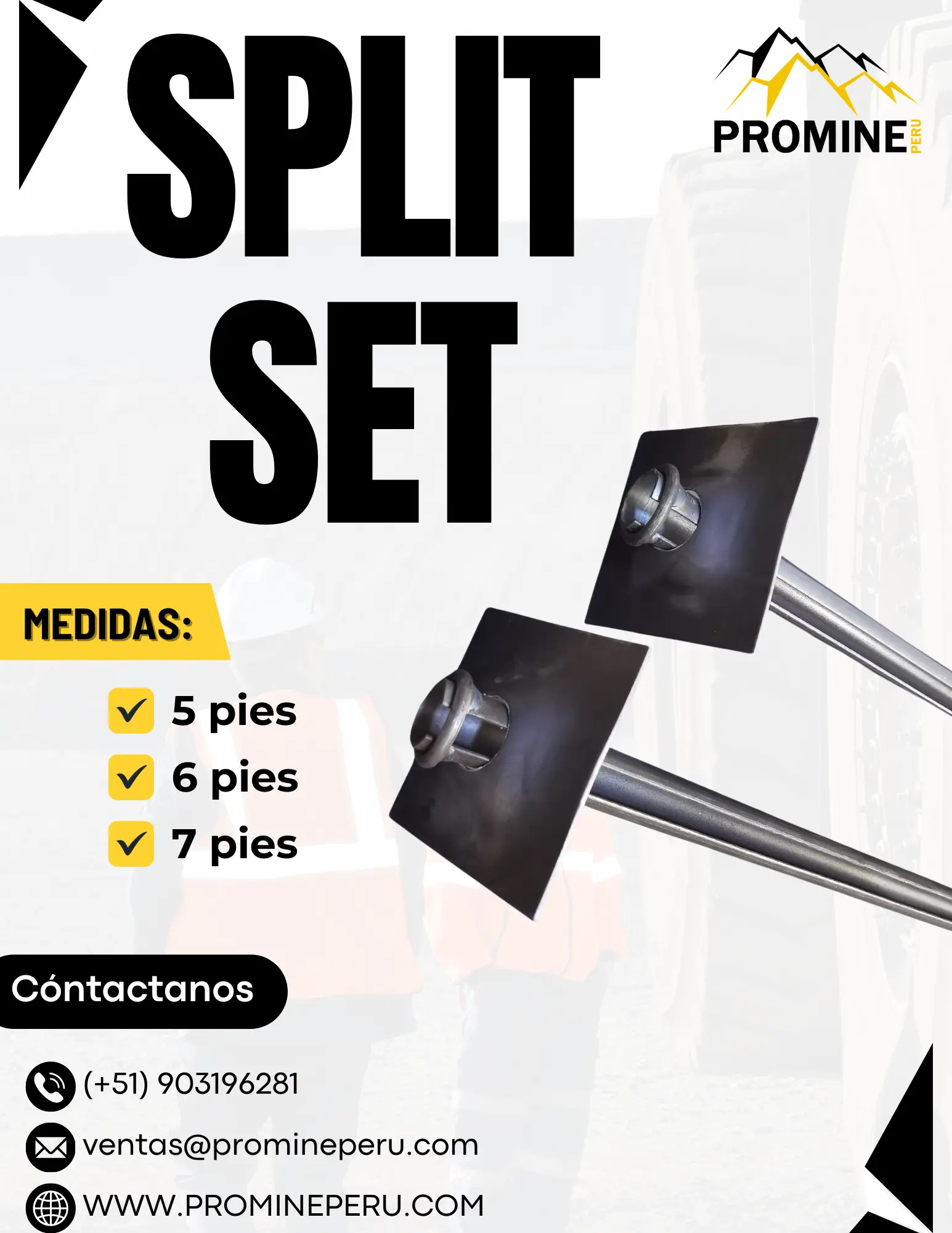 SPLIT SET SOPORTE MINERO 