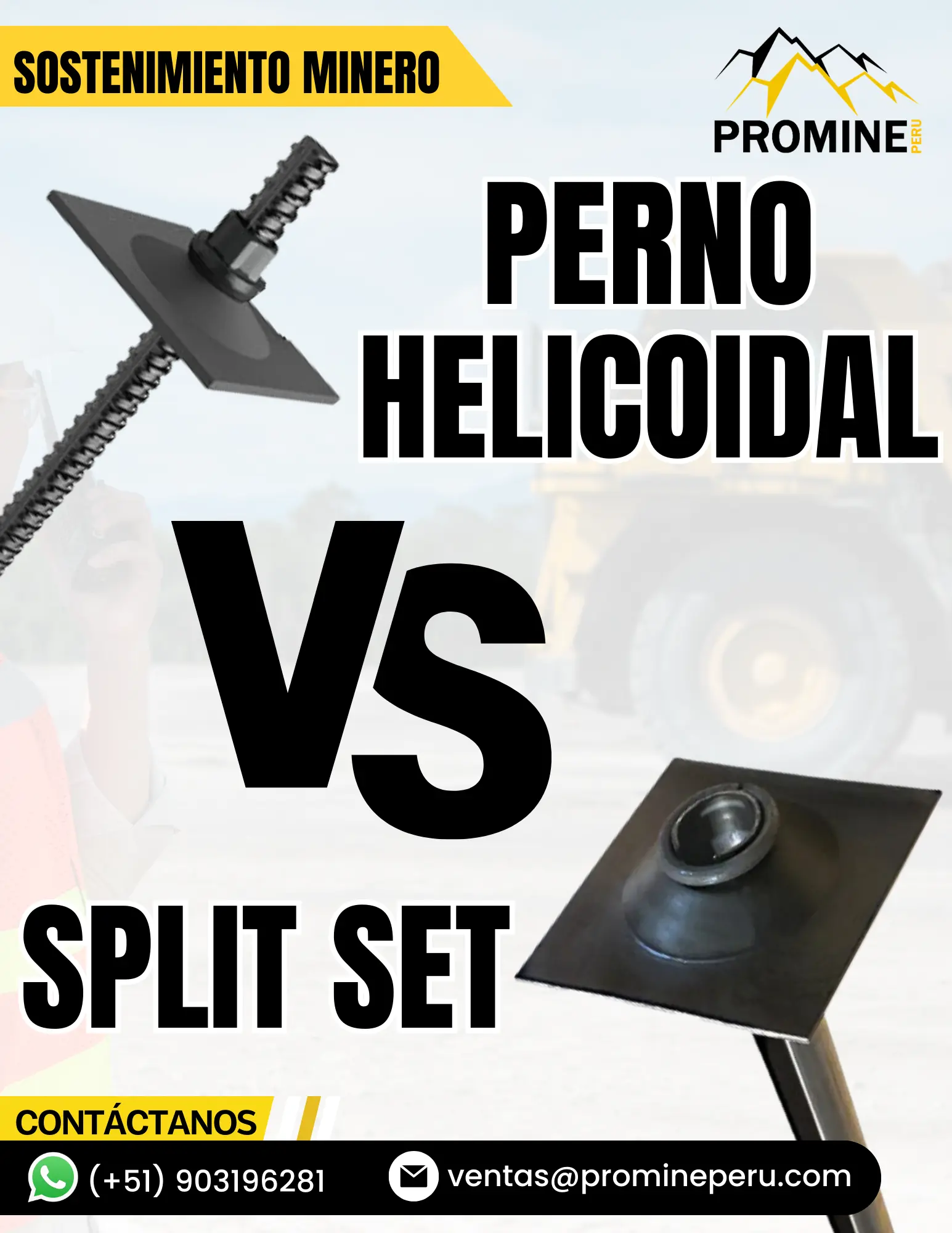 PERNO HELICOIDAL VS SPLIT SET 