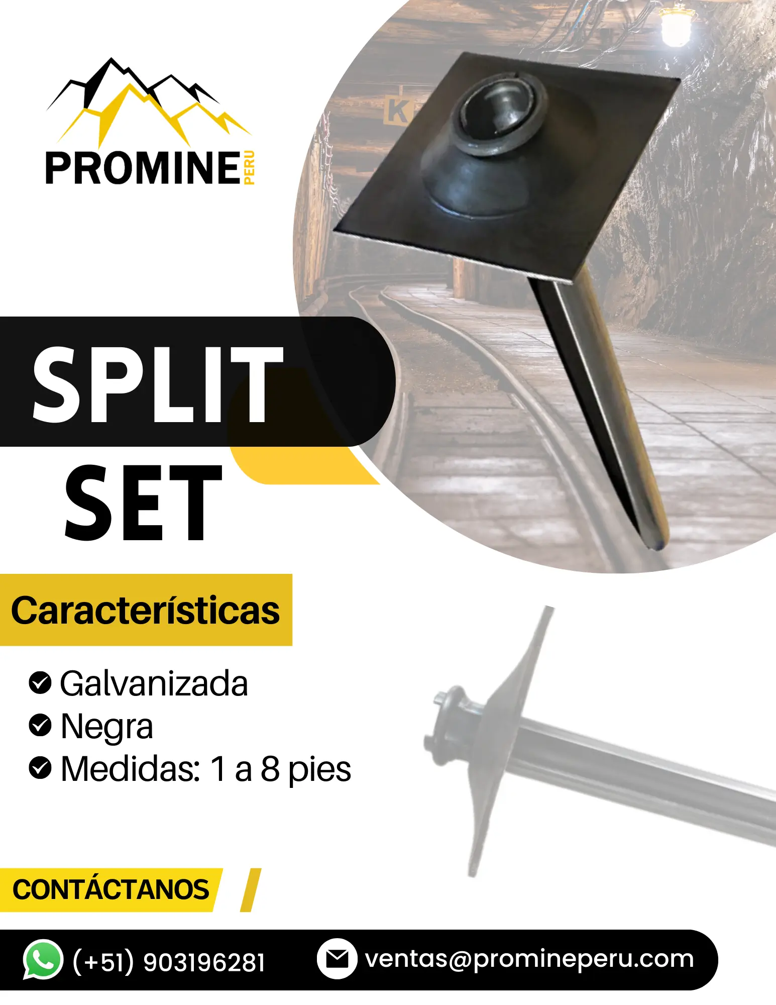 SPLIT SET PRODUCTO MINERO 