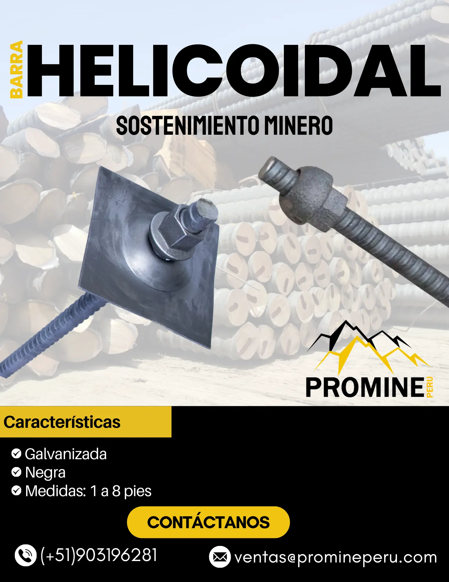 BARRA HELICOIDAL EN LA MINERÍA 