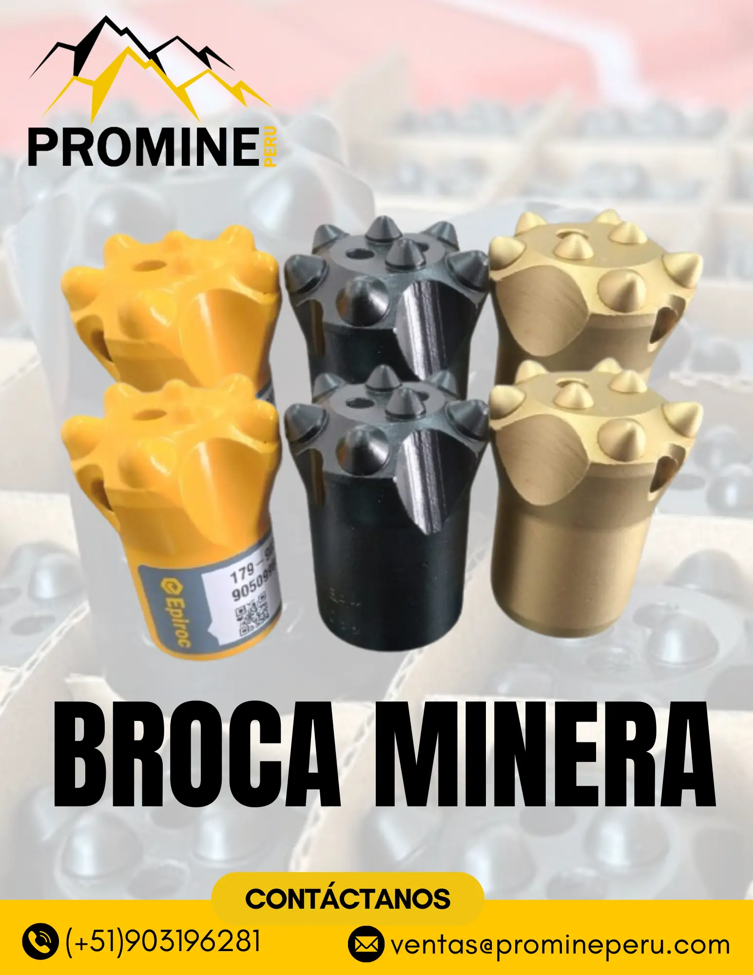 BROCA MINERA SOPORTE MINERO 