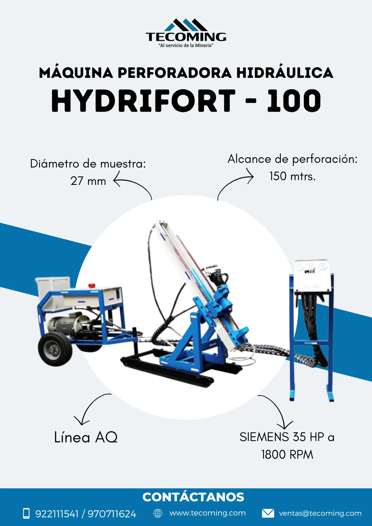 EQUIPO PARA MINA SUPERFICIE HYDRIFORT 100 TECOMING