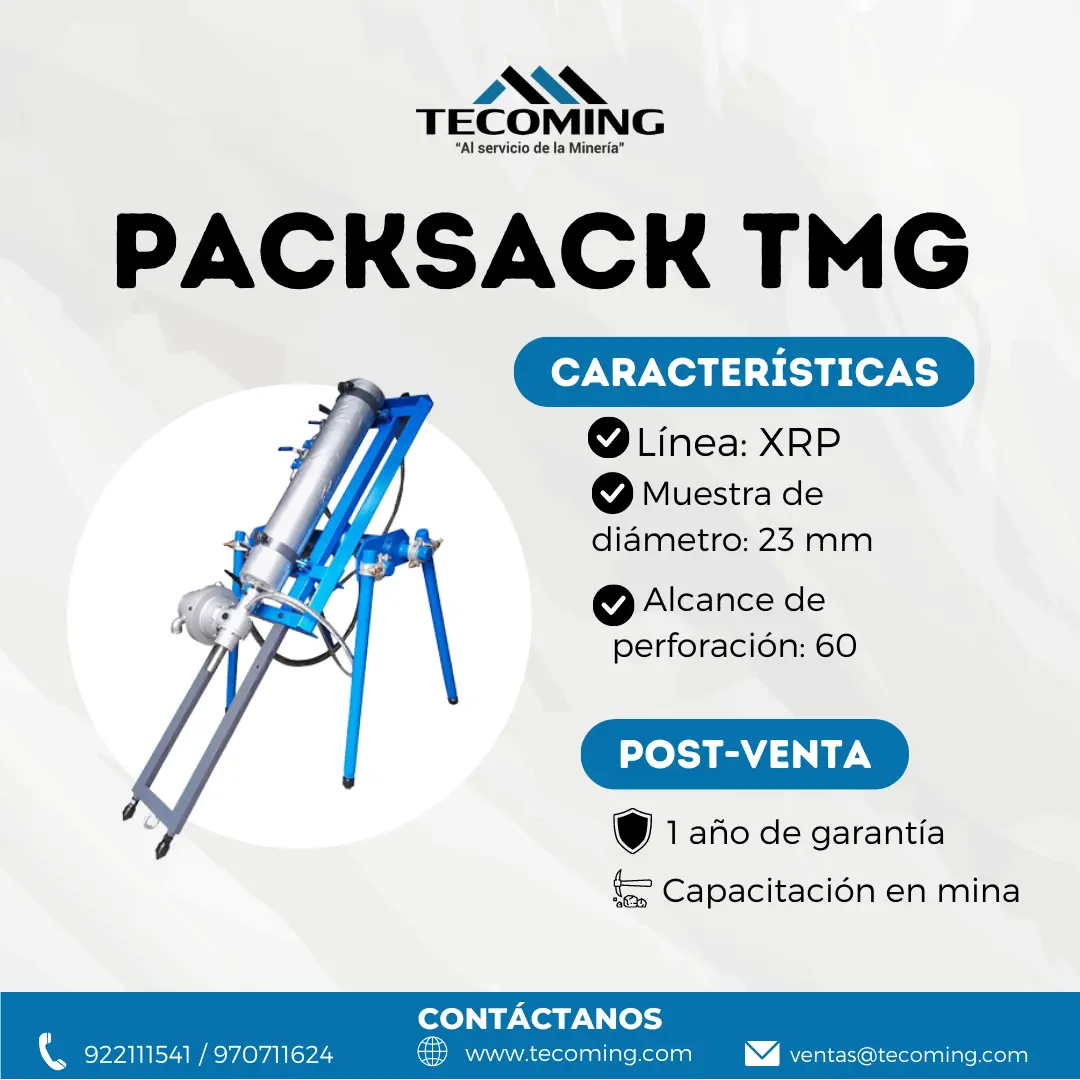 EQUIPO PACKSACK PARA UBICACIÓN DE VETAS TECOMING