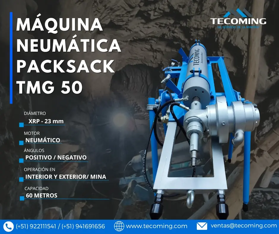 EQUIPO PARA MINERIA Y EXPLORACION- PACKSACK TECOMING