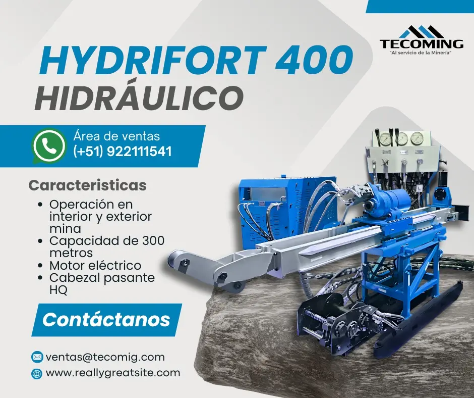 EQUIPO PARA MINA SUPERFICIE HYDRIFORT 400 TECOMING