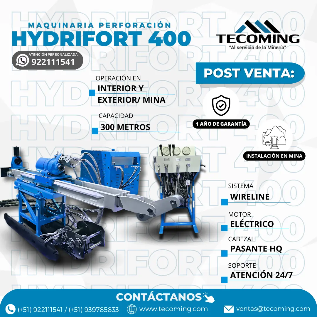 EQUIPO HIDRAULICA PARA MINERIA - HYDRIFORT 400 TECOMING