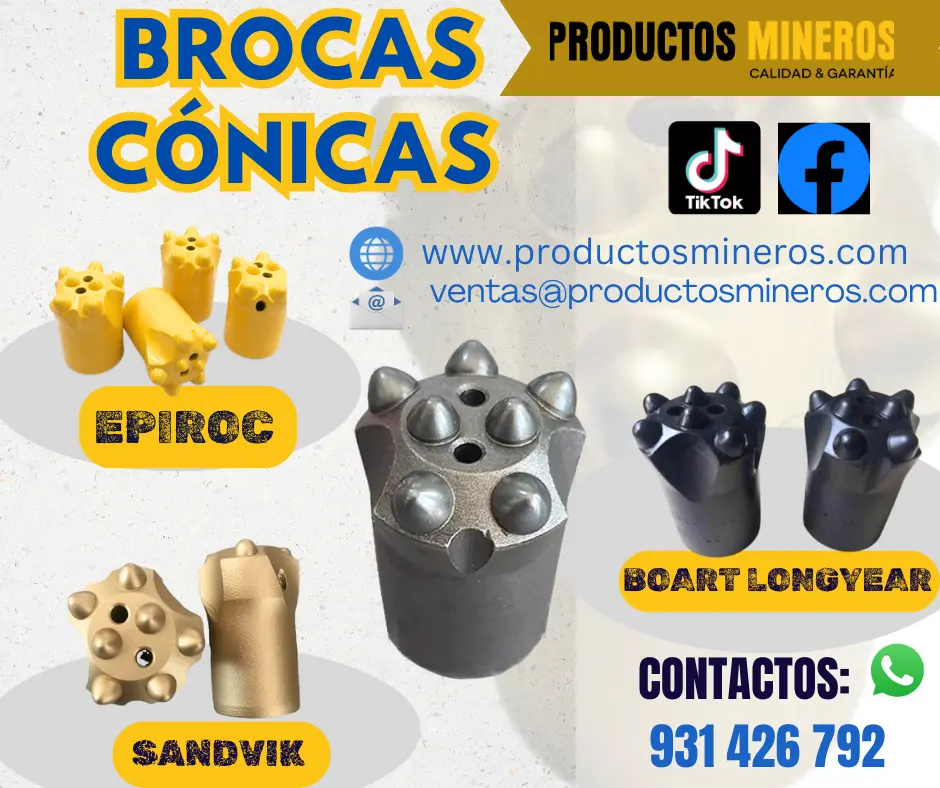 BROCAS CONICAS PARA MINERIA - PERÚ