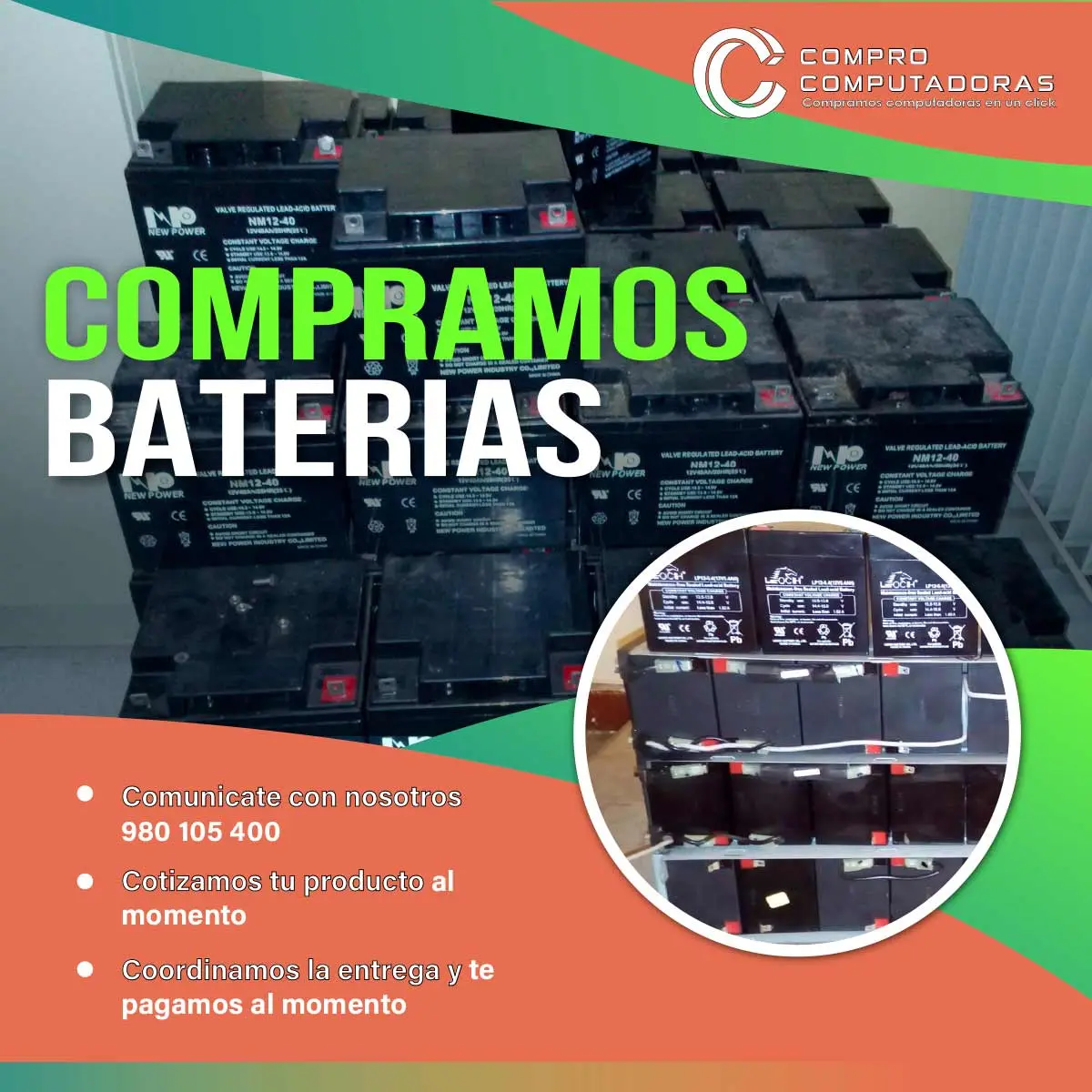 COMPRAMOS BATERIAS 