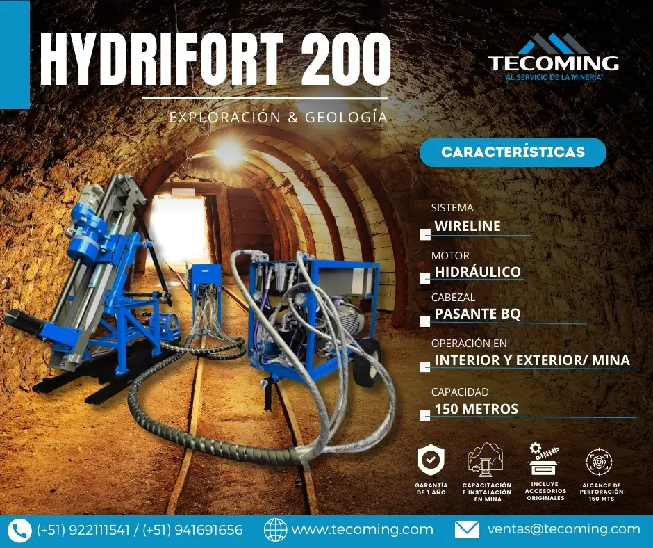 EQUIPO PARA INTERIOR MINA HYDRIFORT 200 TECOMING