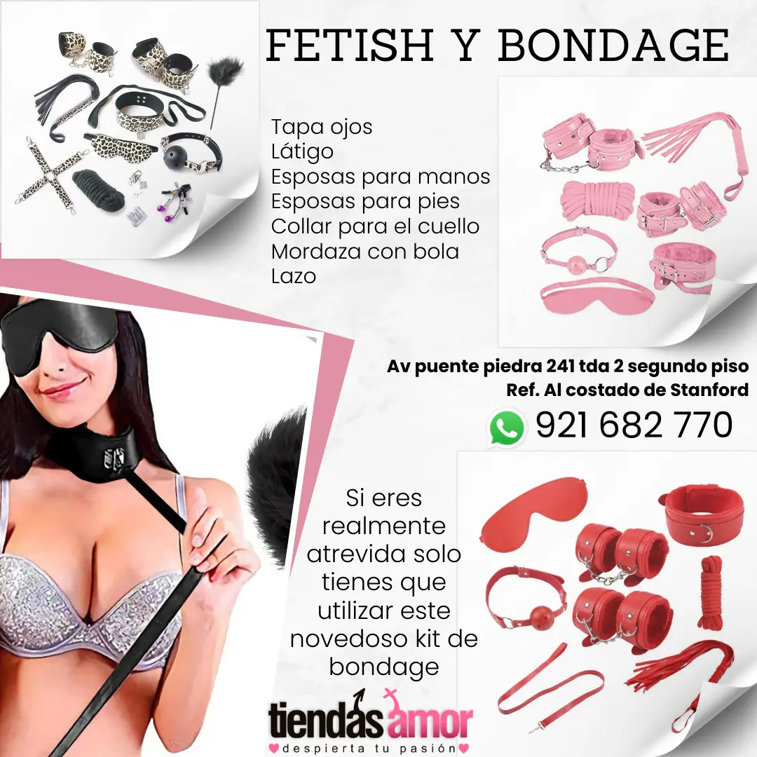 Kit fetish bondage Tapa ojos Látigo Esposas para manos Esposas para pies Collar para el cuello Mordaza con bola Lazo