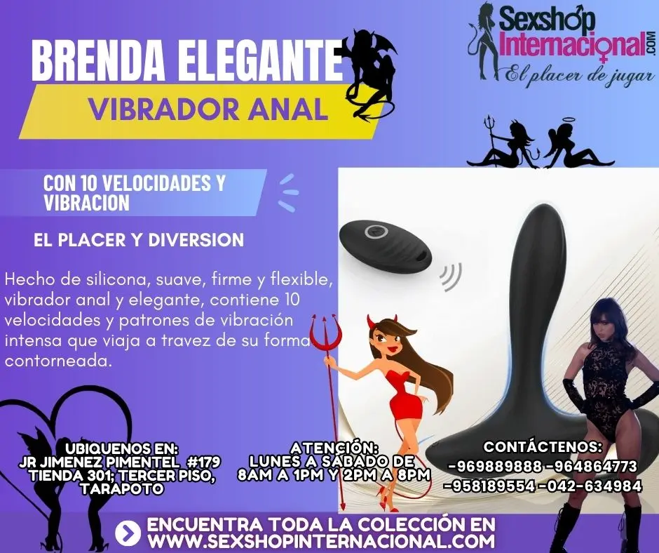 BRENDA ELEGANTE VIBRADOR ANAL CON VELOCIDADES