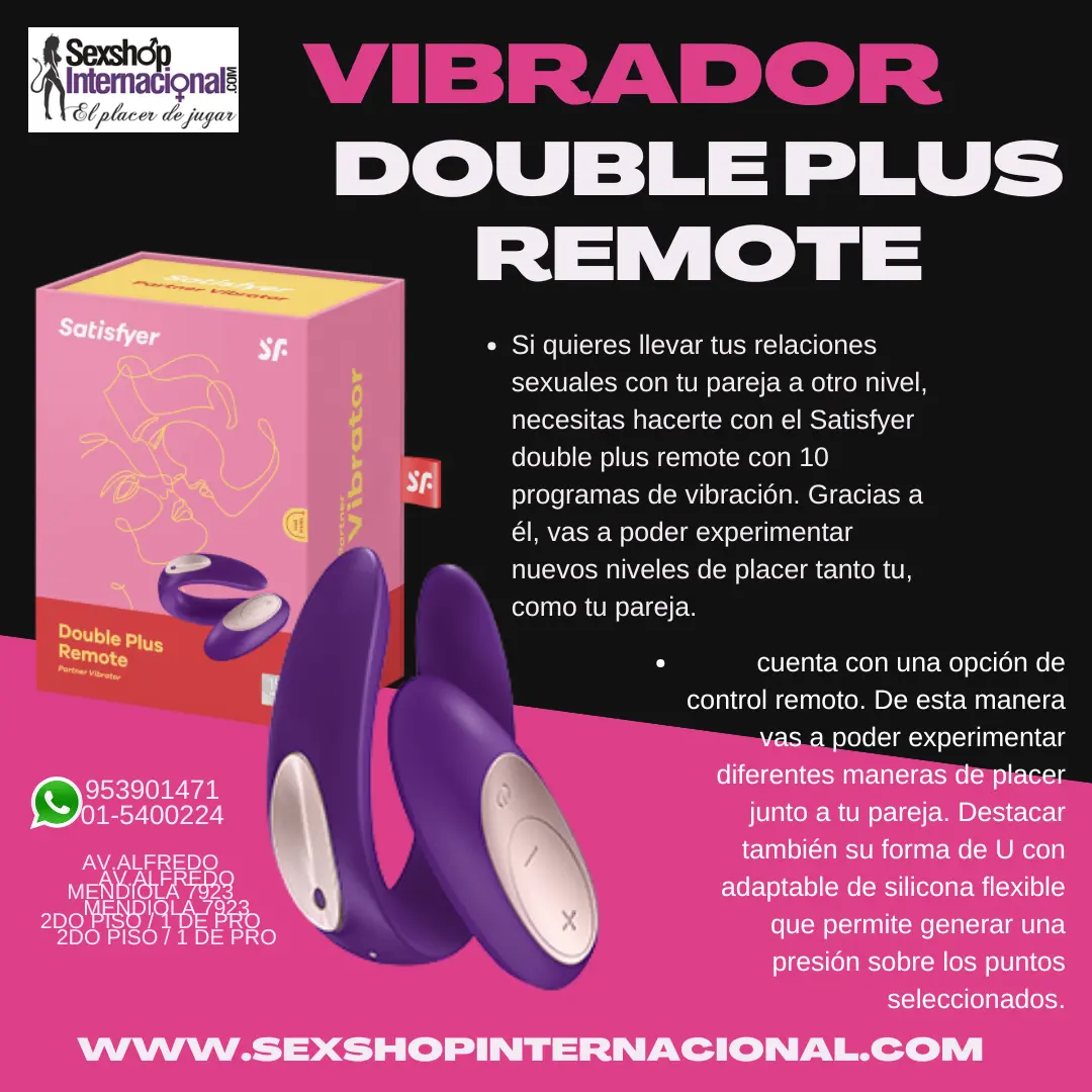 VIBRADOR DOBLE PLACER-SEXSHOP-LOS OLIVOS